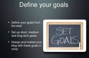 define your goals